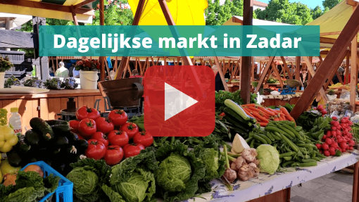 dagelijkse markt in zadar